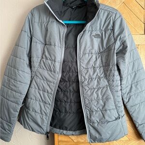 The North Face Charcoal Quilted Jacket